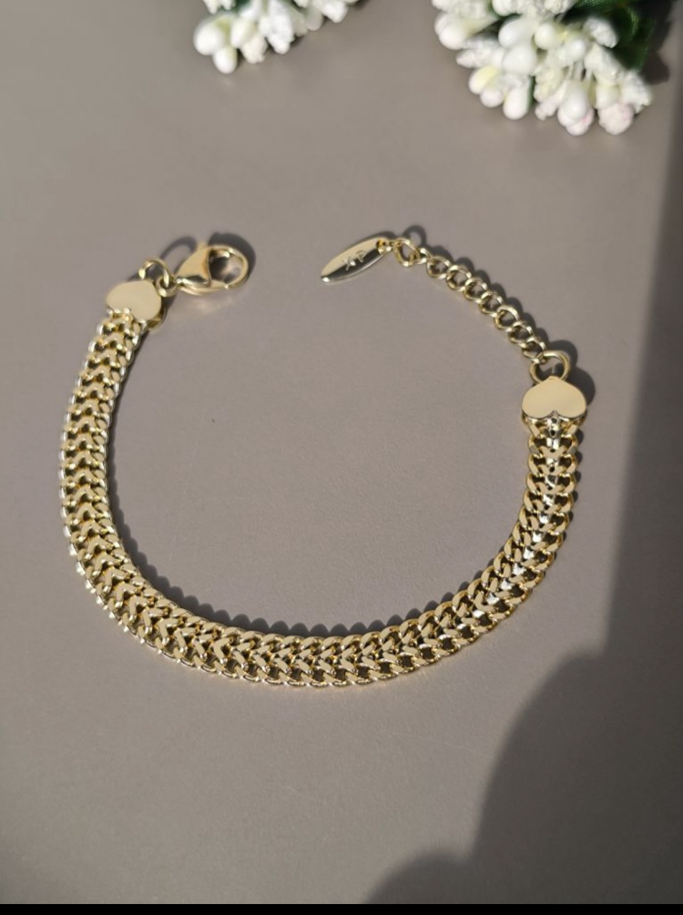 XUPİNG 14k KALIN EZME MODEL BİLEKLİK
