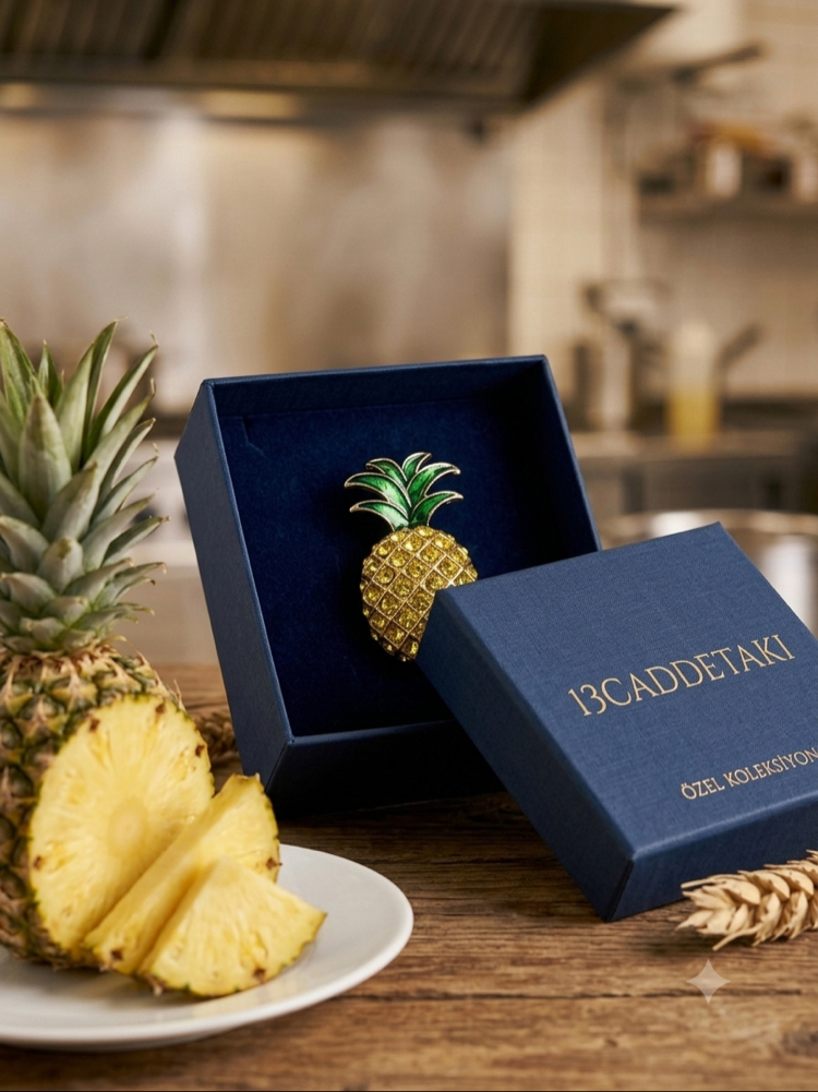 ANANAS MODEL BROŞ