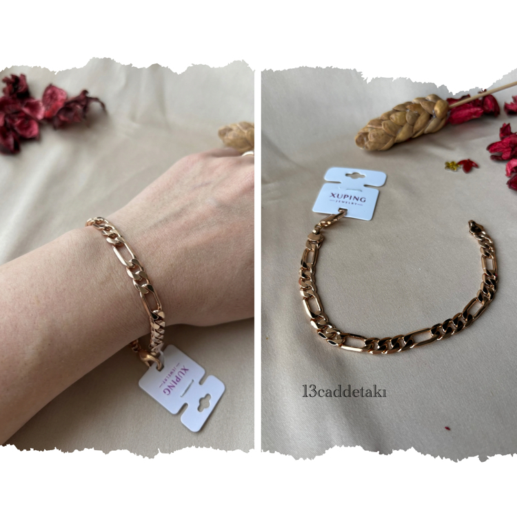 XUPİNG 18K FİGARO MODEL BİLEKLİK 
