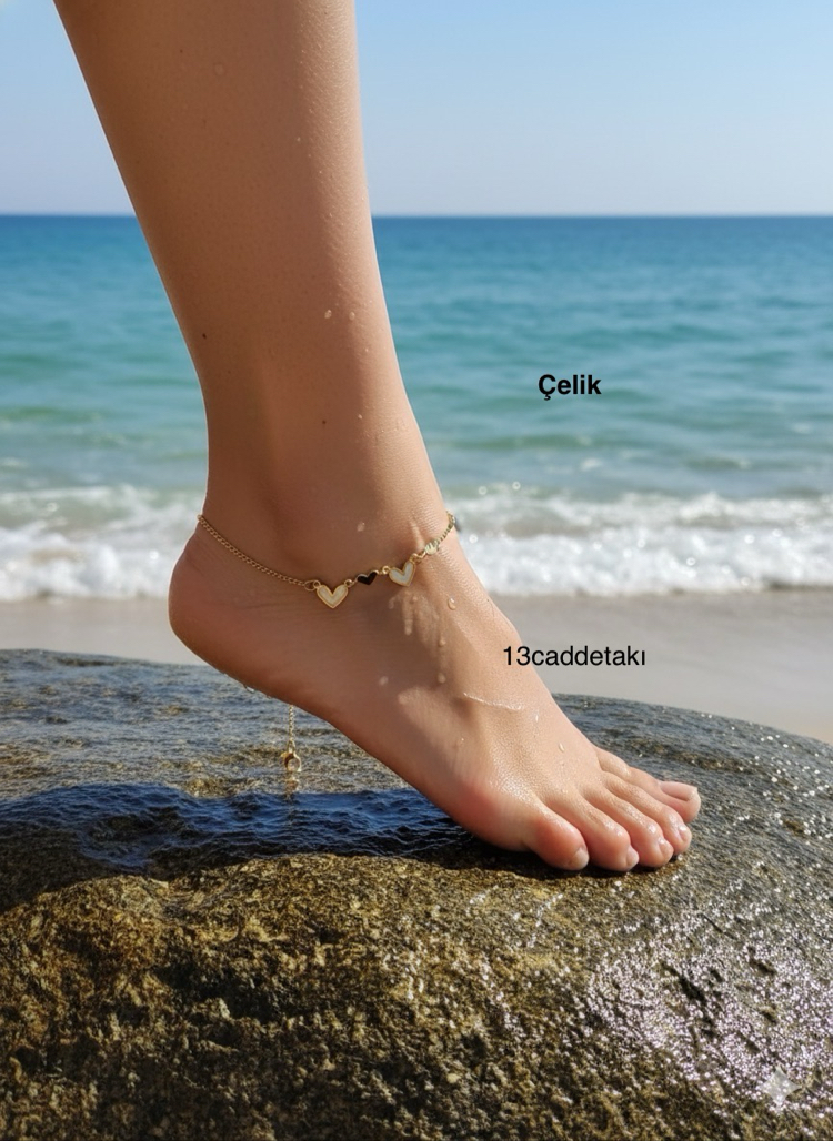 ÇELİK SEDEFLİ KALPLİ MODEL HALHAL