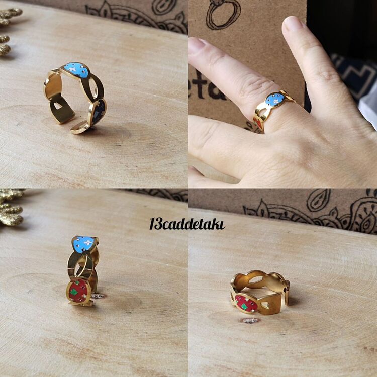ÇELİK RENKLİ AYARLI MODEL YÜZÜK