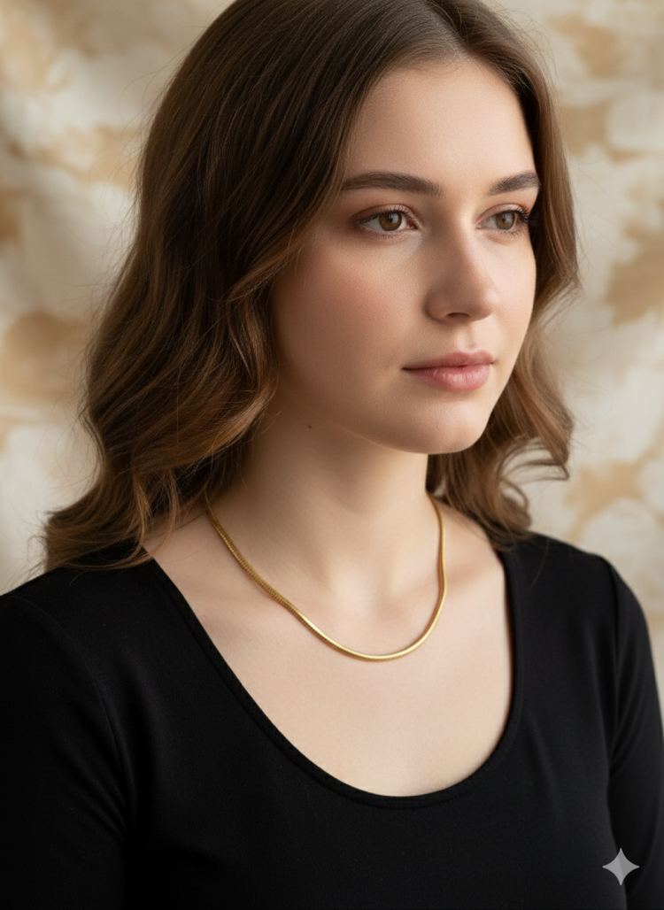 ÇELİK YILAN MODEL KOLYE