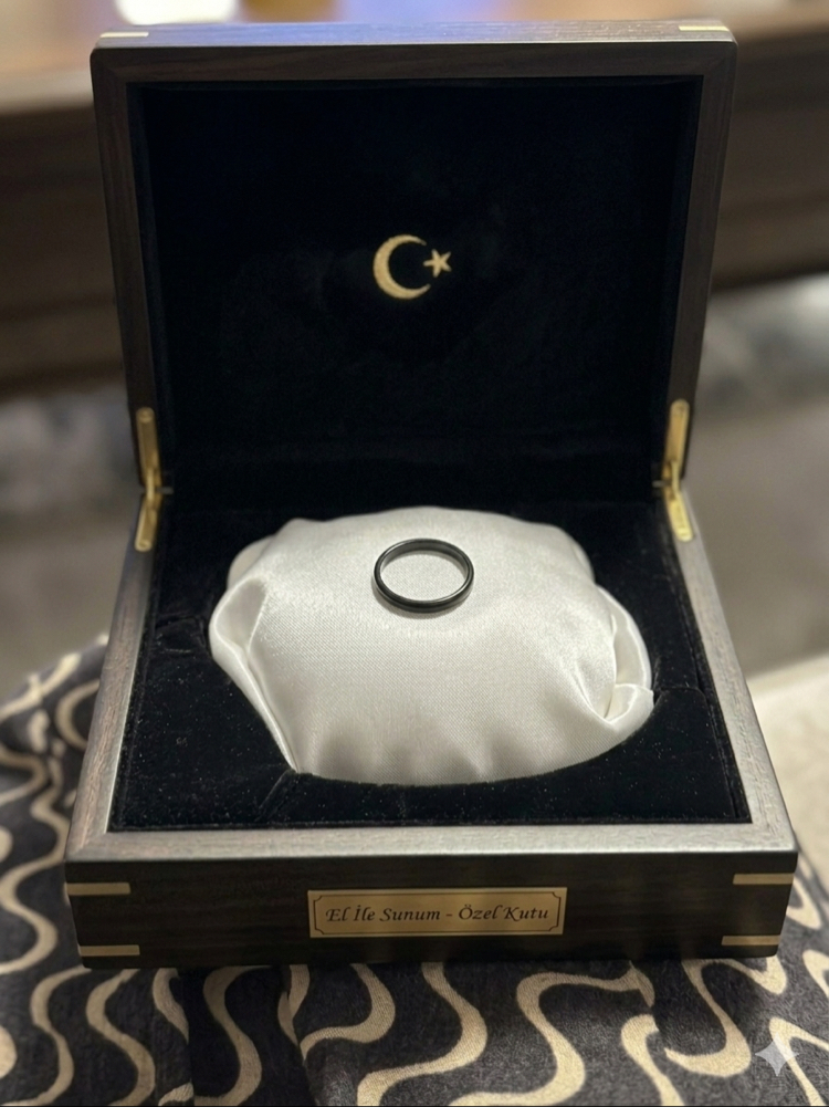ÇELİK SİYAH İNCE MODEL YÜZÜK