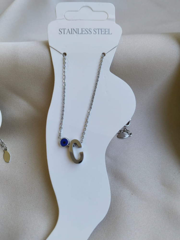 ÇELİK NAZARLI C HARFLİ MODEL HALHAL