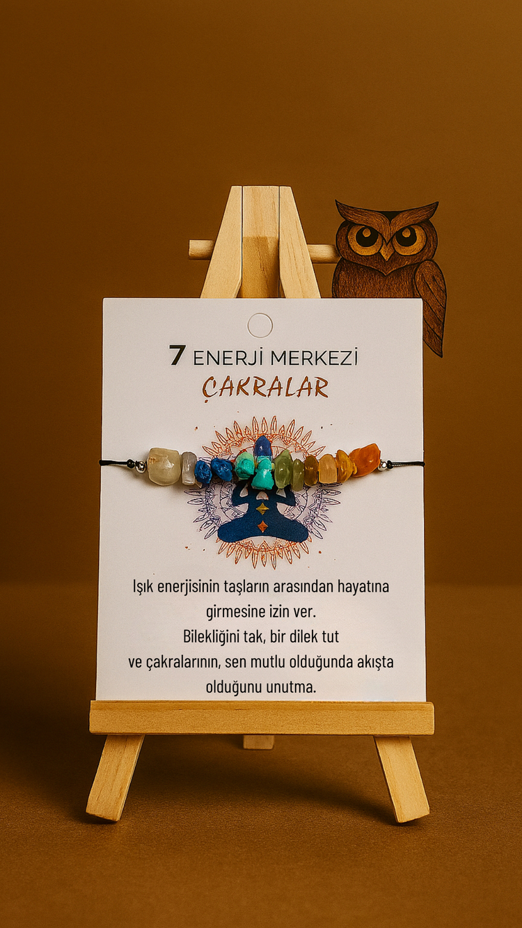 7 Çakra Doğal Kırıktaş Bileklik