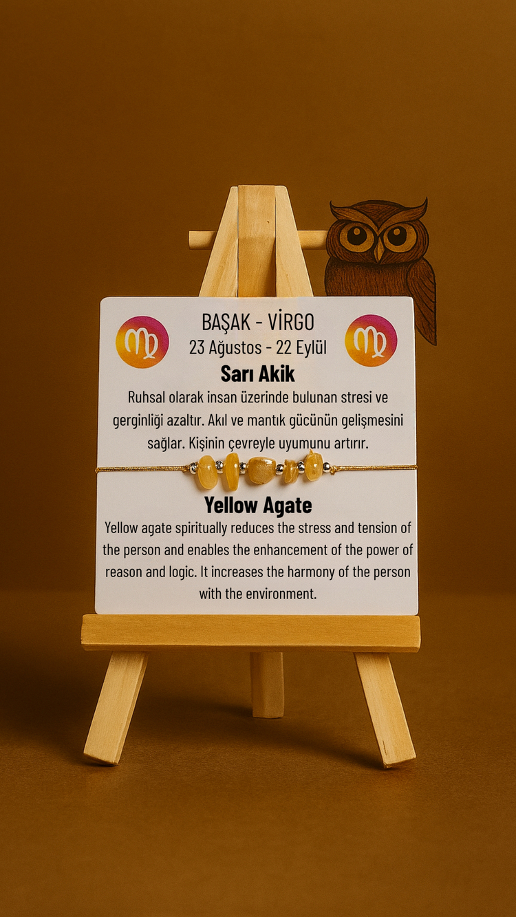 Başak Burcu Doğal Kırıktaş Bilekliği
