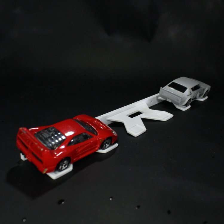 Üçlü Hot Wheels Sergileme Aparatı