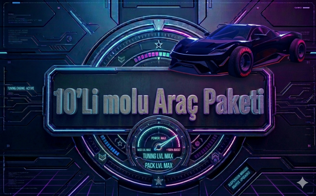 GTA ONLINE 10'Lİ MODLU ARAÇ BOOST PAKETİ
