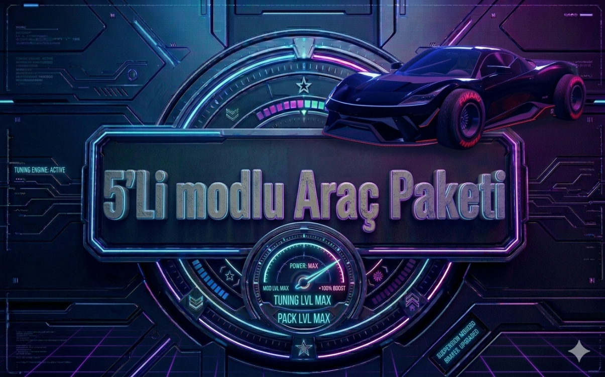 GTA ONLINE 5'Lİ MODLU ARAÇ BOOST PAKETİ