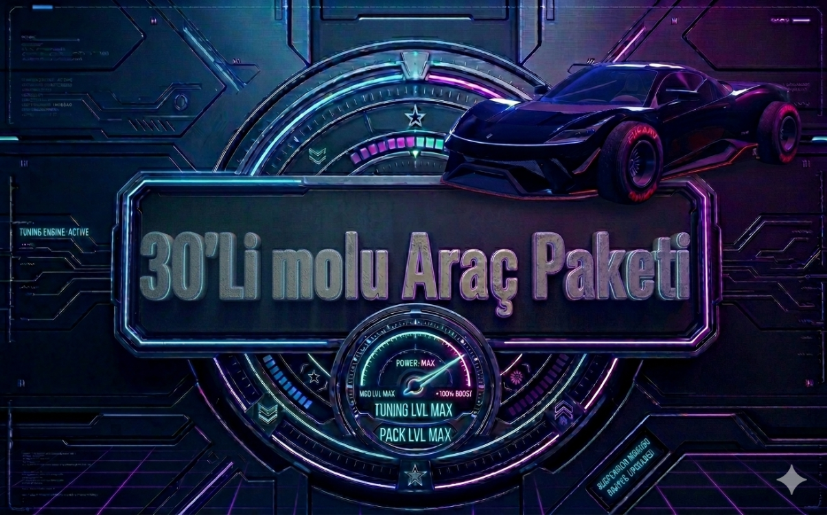 GTA ONLINE 30'Lİ MODLU ARAÇ BOOST PAKETİ