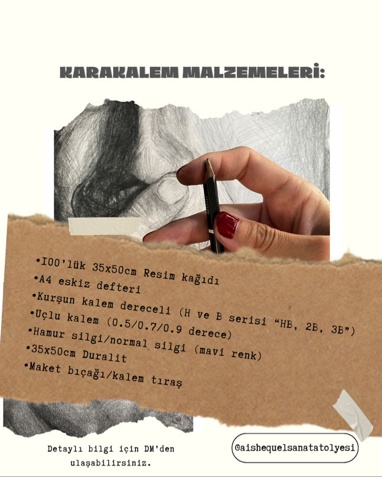 Online Karakalem Temel Seviye Eğitimi