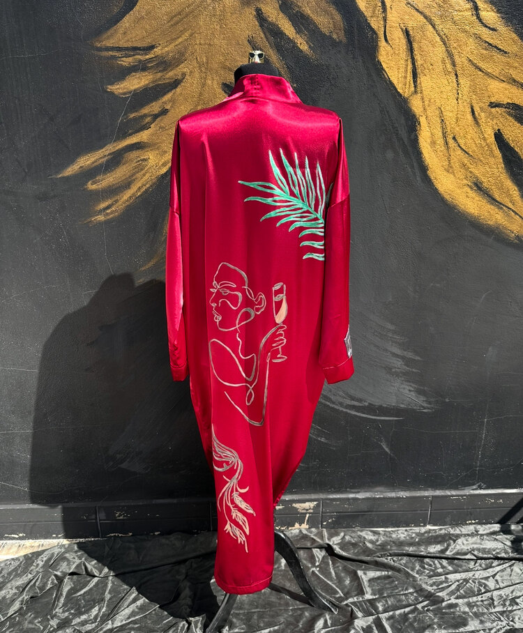 Hand-painted La Fiencè Kimono