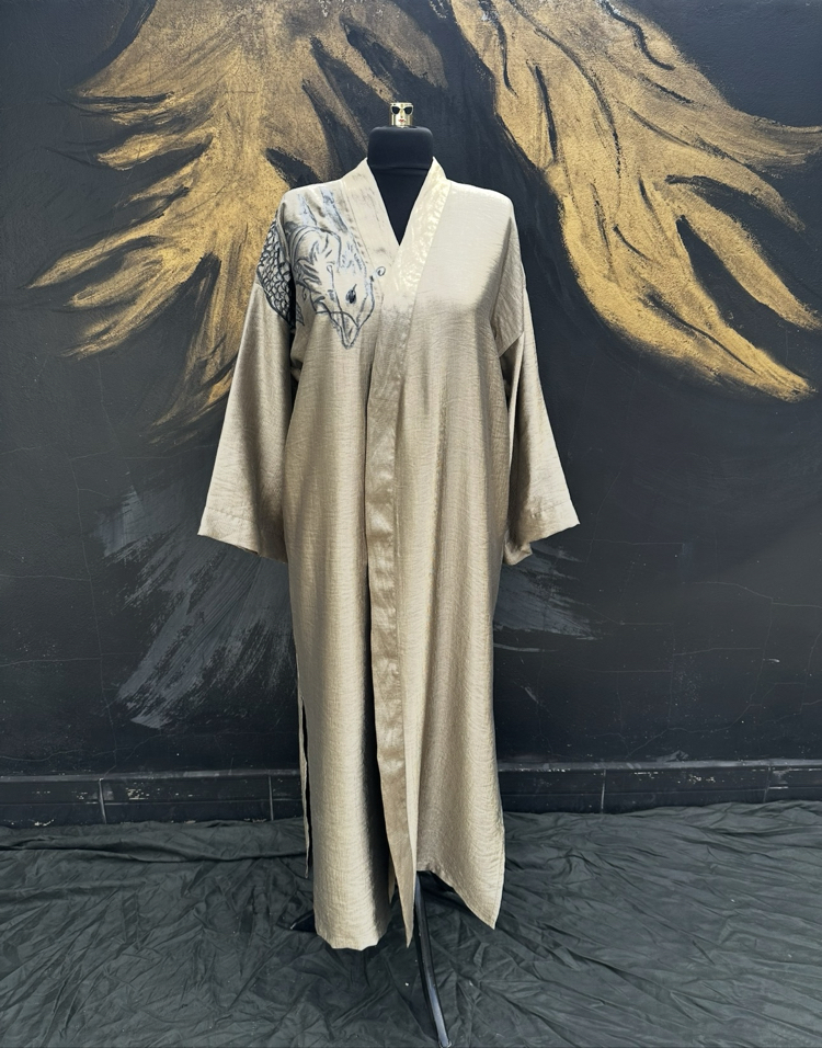 Hand-panted AI Jun Kimono