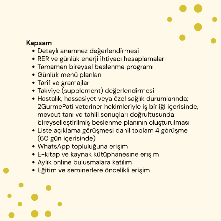 Kapsamlı Beslenme Danışmanlığı