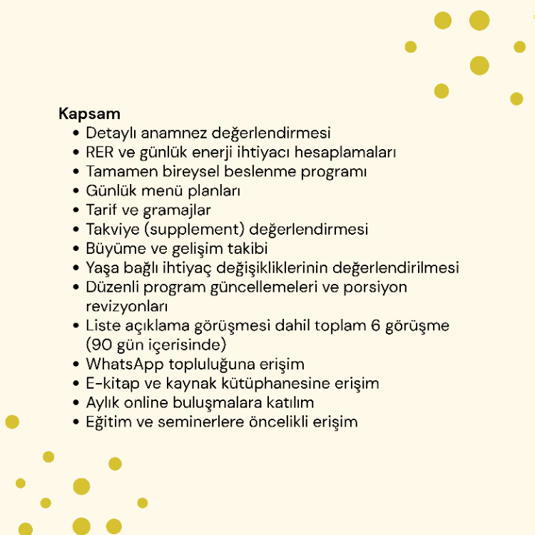 Yavru Gelişim ve Beslenme Danışmanlığı