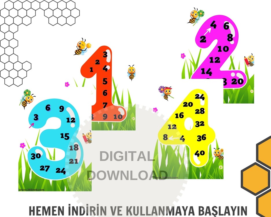Ritmik Sayma|Matematik Etkinliği|Ritmik Sayma Alıştırması|İlkokul