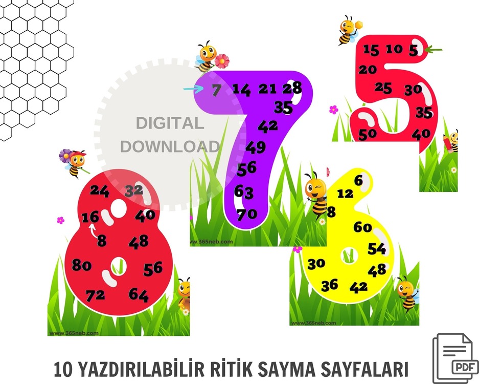 Ritmik Sayma|Matematik Etkinliği|Ritmik Sayma Alıştırması|İlkokul