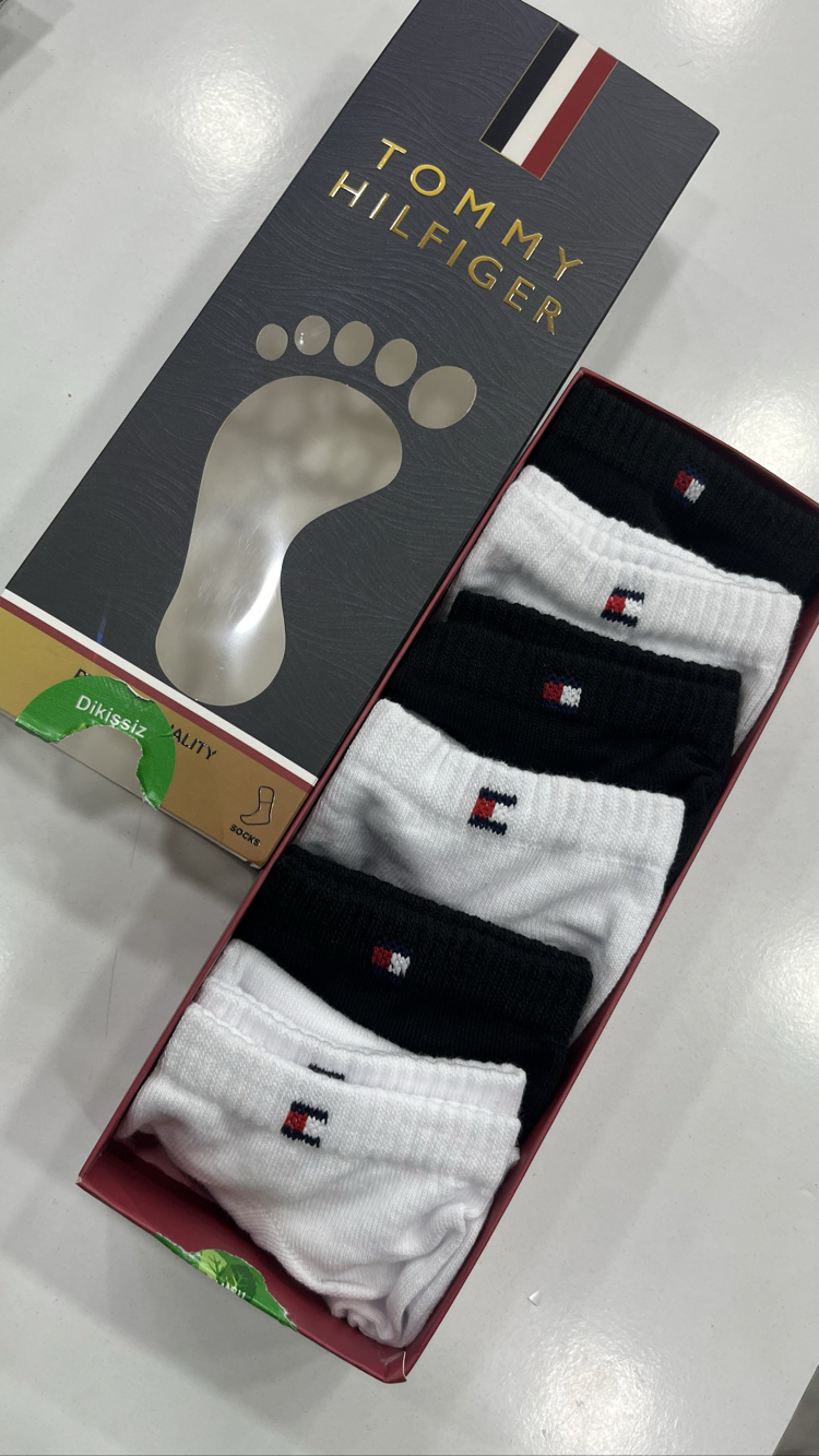 Tommy Hılfiger Premium 6’lı Dikişsiz Çorap Seti