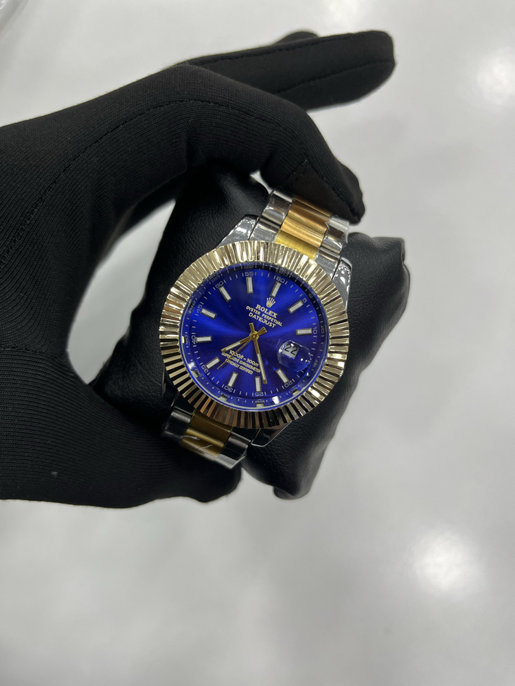 Deep Blue Special Edition – Gold & Steel Premium Erkek Saati