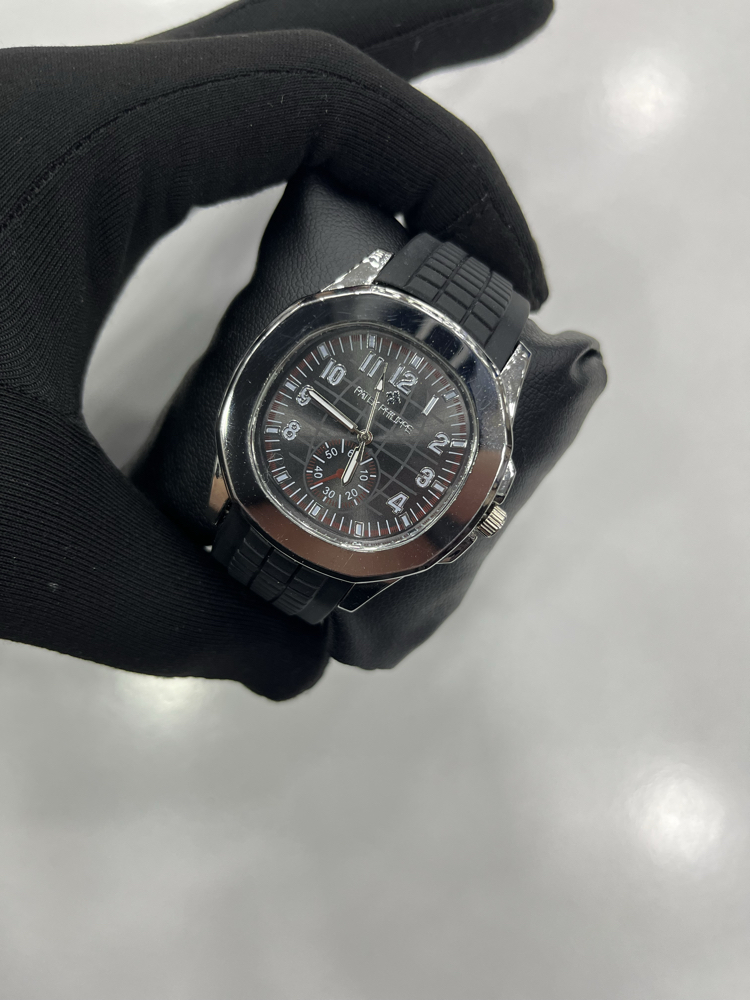 Aquanaut Sport Edition - Siyah Silikon Kordon Özel Seri Saat + Cüzdan Hediye 