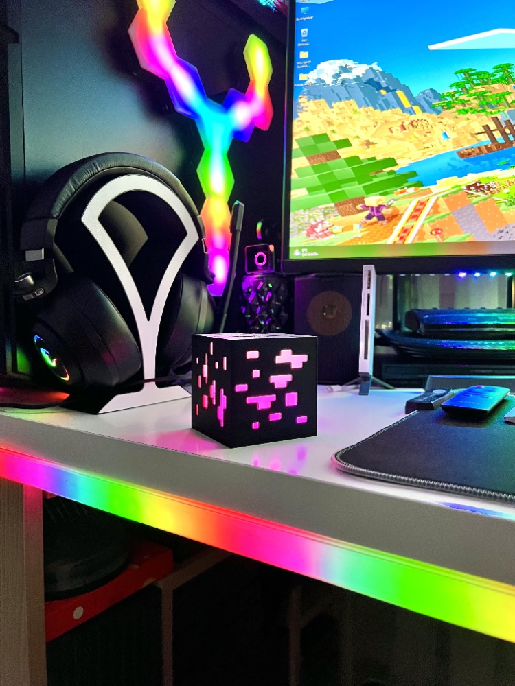 Küp Minecraft Masaüstü Aydınlatma Aksesuarı