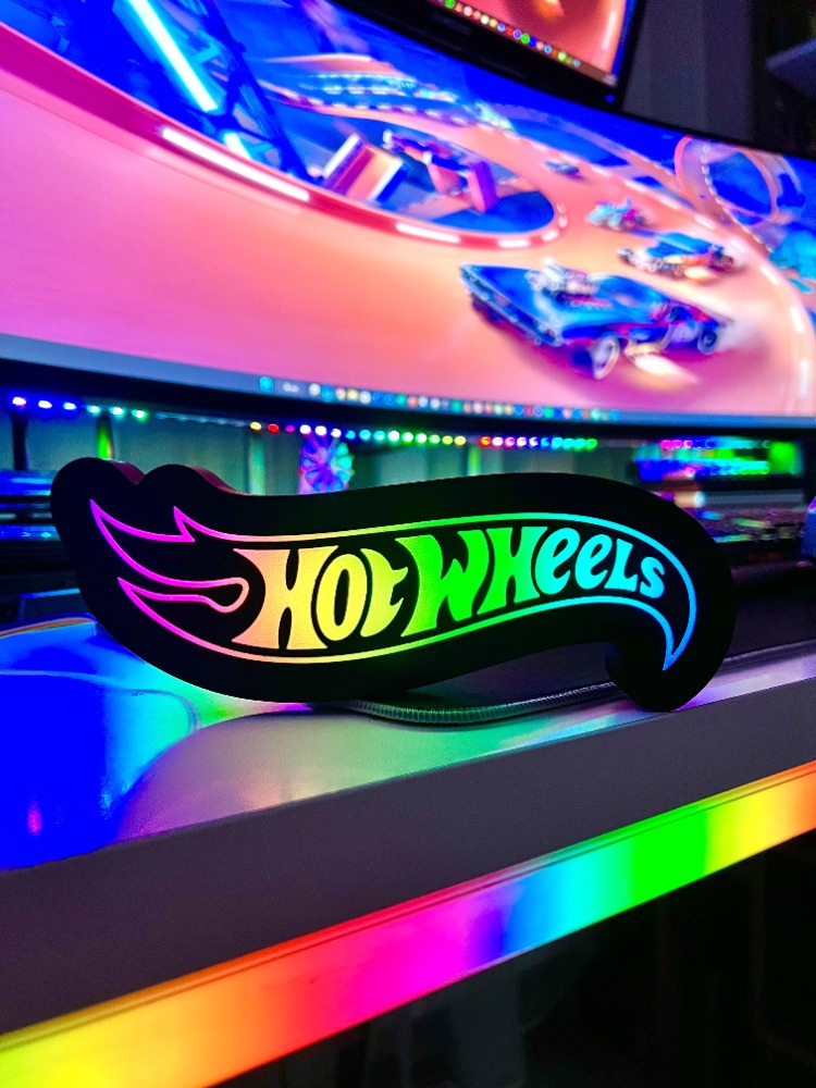 Hot Wheels Masaüstü / Duvar Aydınlatma Aksesuarı