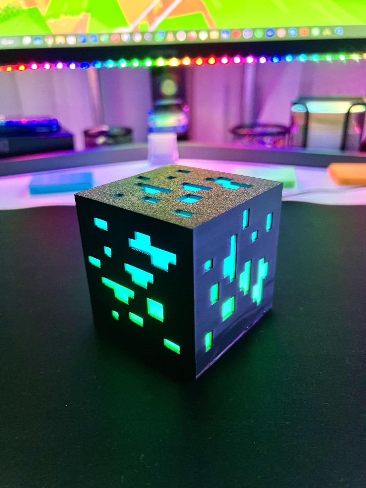 Küp Minecraft Masaüstü Aydınlatma Aksesuarı
