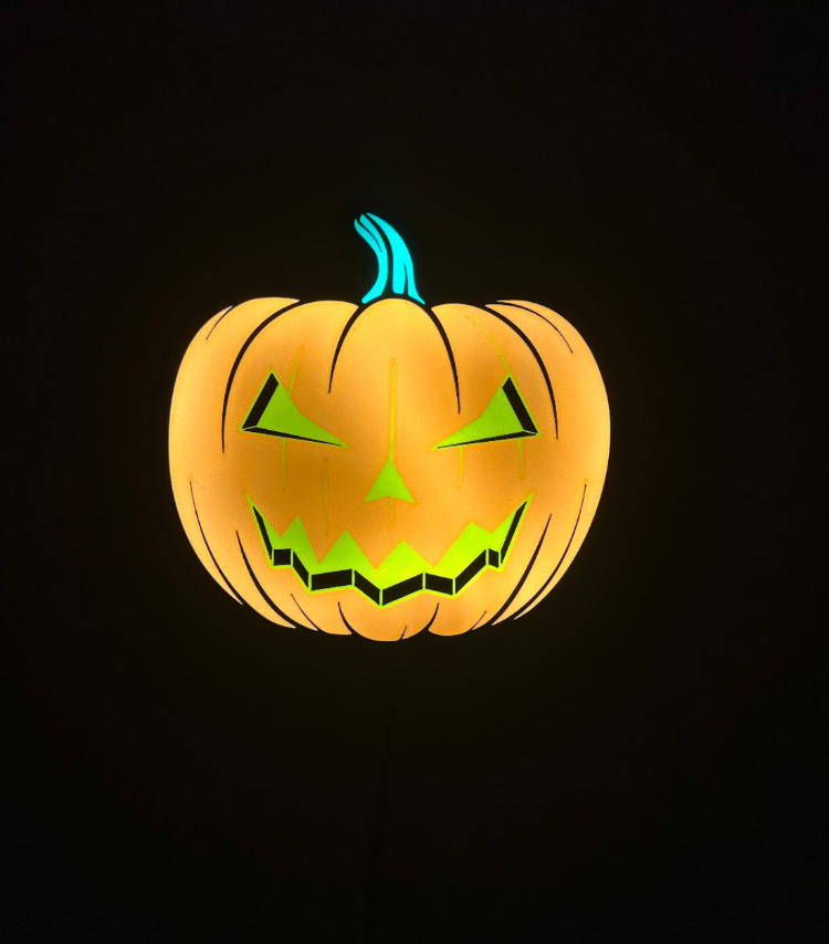 Hallowen Bal Kabağı Masaüstü / Duvar Aydınlatma Aksesuarı