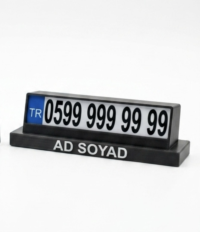 KİŞİYE ÖZEL ARAÇ İÇİ NUMARATÖR