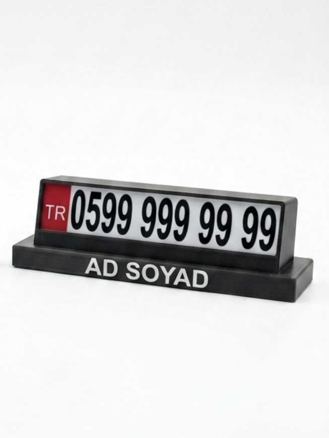 KİŞİYE ÖZEL ARAÇ İÇİ NUMARATÖR