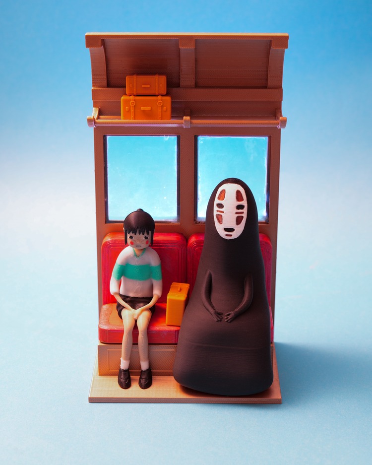 No-Face’in Tren Yolculuğu Diorama