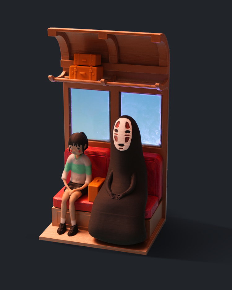No-Face’in Tren Yolculuğu Diorama