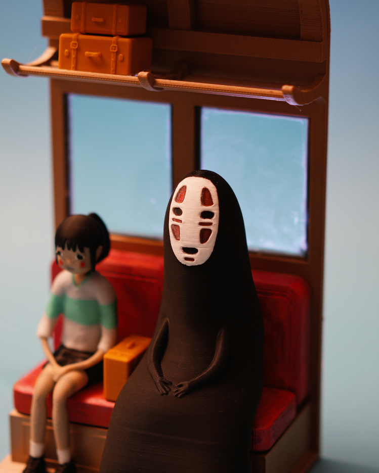 No-Face’in Tren Yolculuğu Diorama
