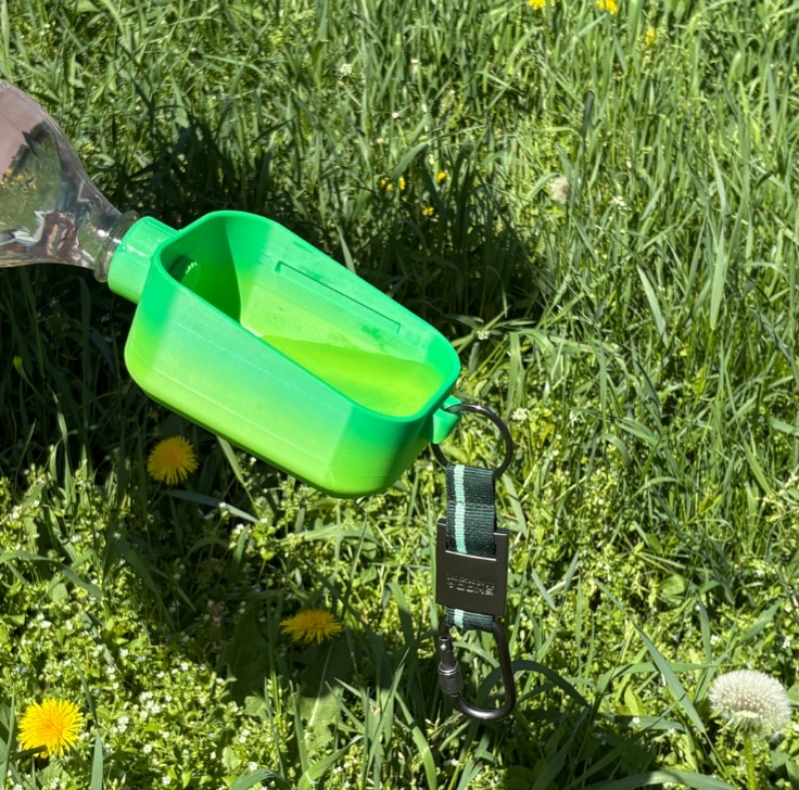 Köpekler için taşınabilir mama ve su kabı