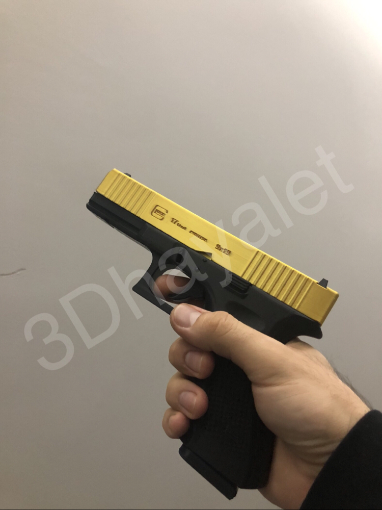 Gold Glock Maket Silah