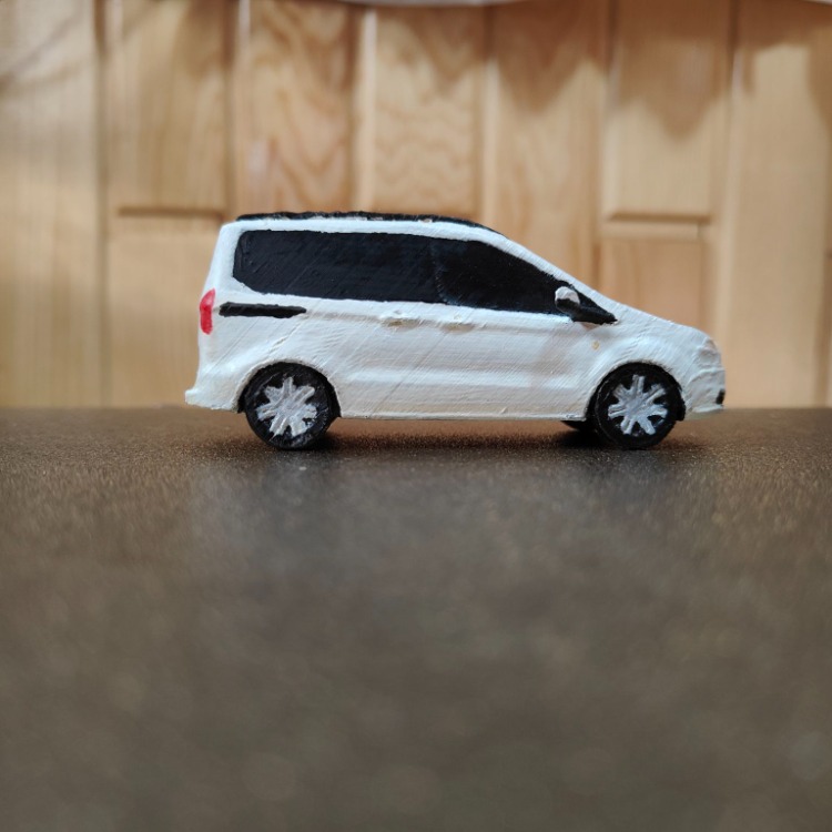 El Yapımı 3D Baskı Ford Tourneo Courier Model Araba
