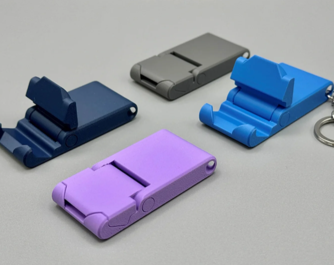 3D Baskı Katlanabilir Telefon Standı Anahtarlık – Cep Tipi Telefon Tutucu