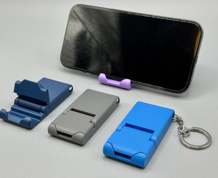3D Baskı Katlanabilir Telefon Standı Anahtarlık – Cep Tipi Telefon Tutucu