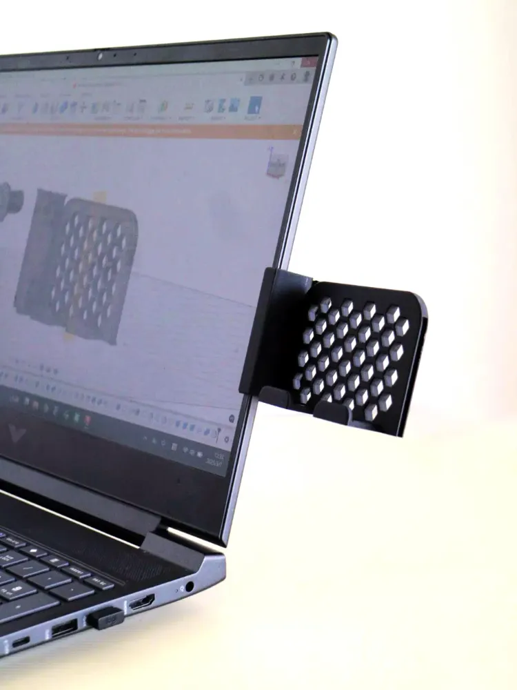 Masaüstü Düzenleyici: Laptop Kenarı Telefon Tutucu