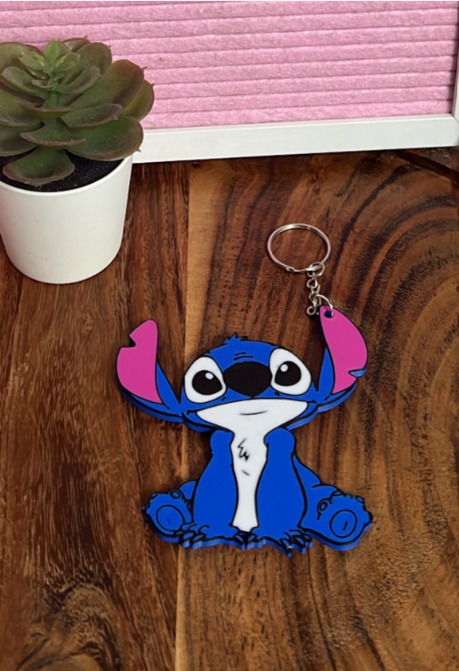 Stitch Anahtarlık ve Çanta Süsü - Mavi En Yakın Arkadaş Kombini