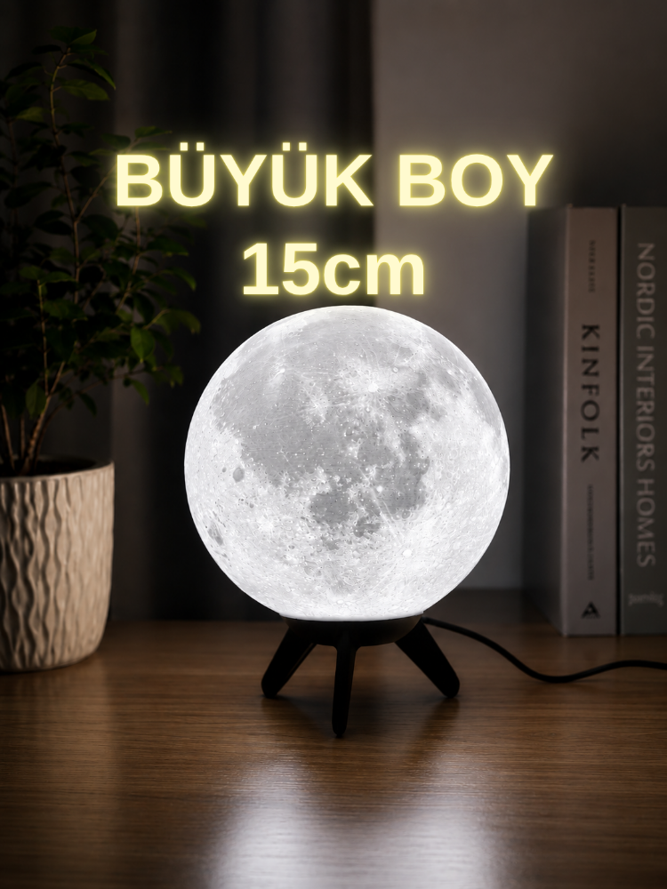 En Büyük Boy Ay Lambası - 15cm