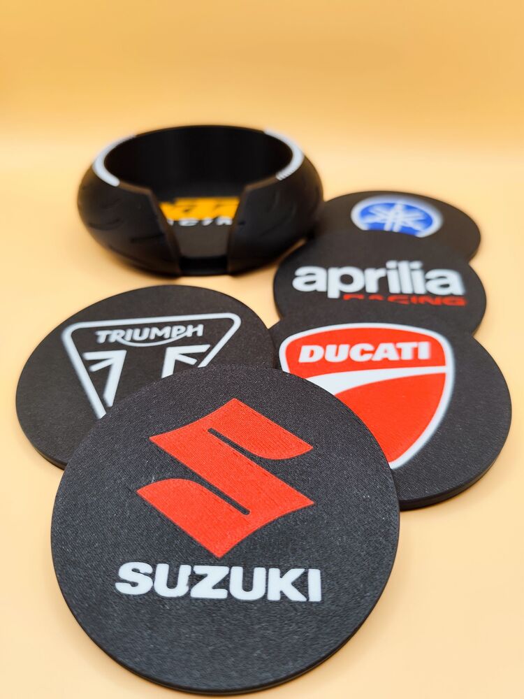 MotoGp Markalar Bardak Altlığı 6 Adet