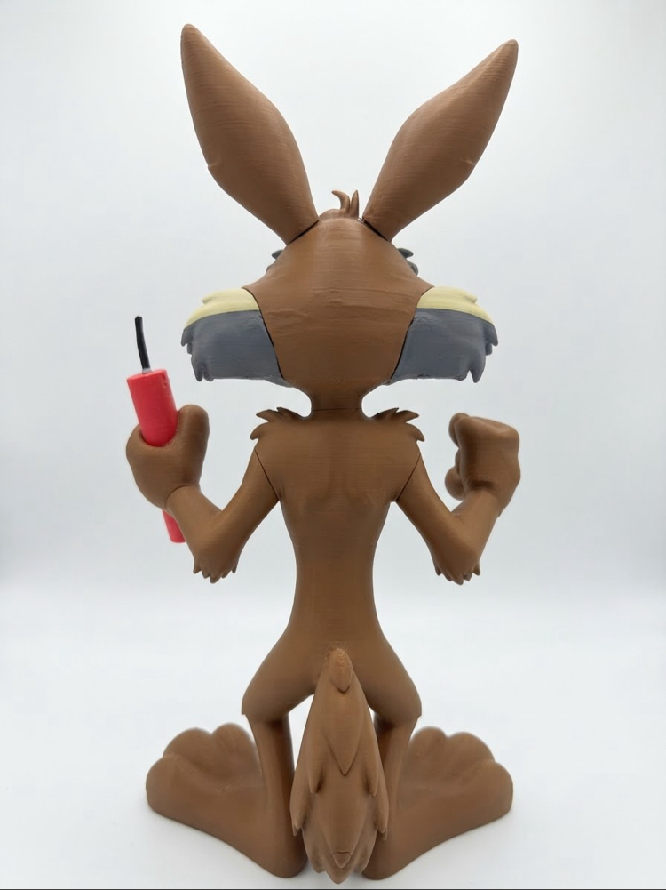 Wile E. Coyote Figürü - 29CM (Road Runner Çakalı - Özel Tasarım)