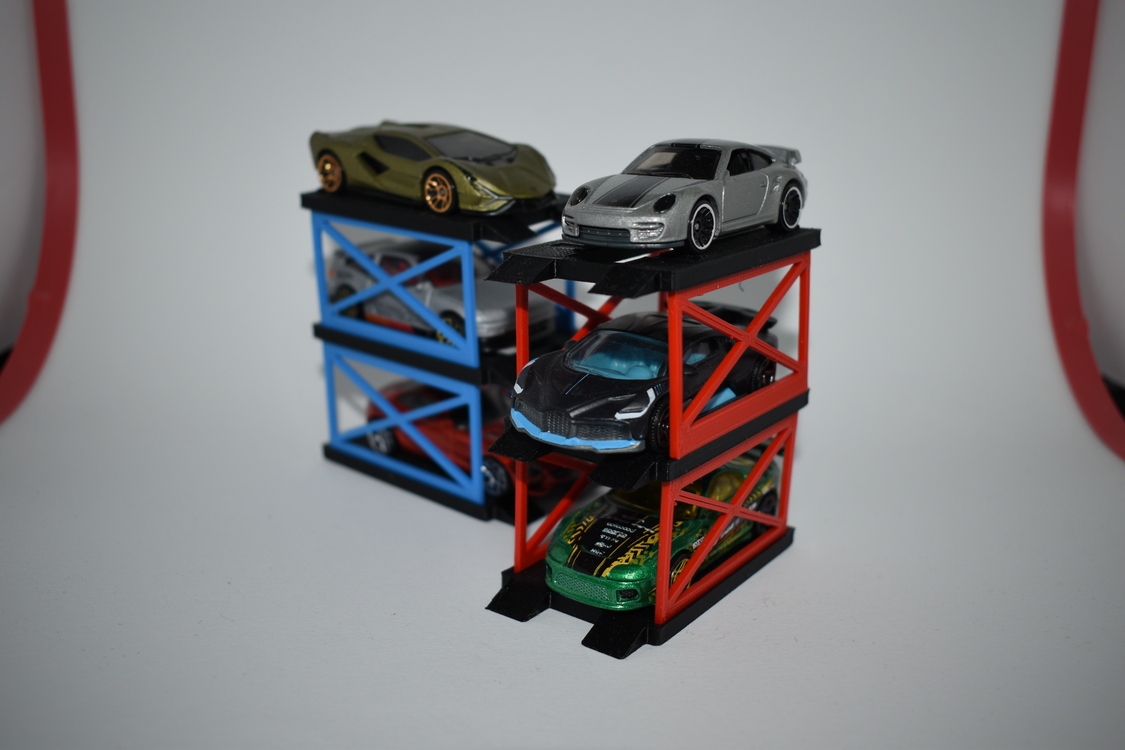 1/64 Ölçekli 3 Katlı Araç Sergileme Standı