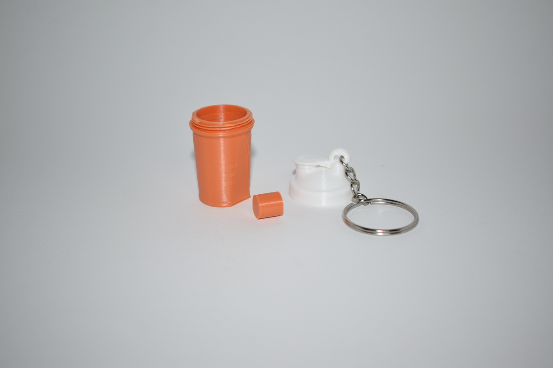 Turuncu Protein Shaker Anahtarlık