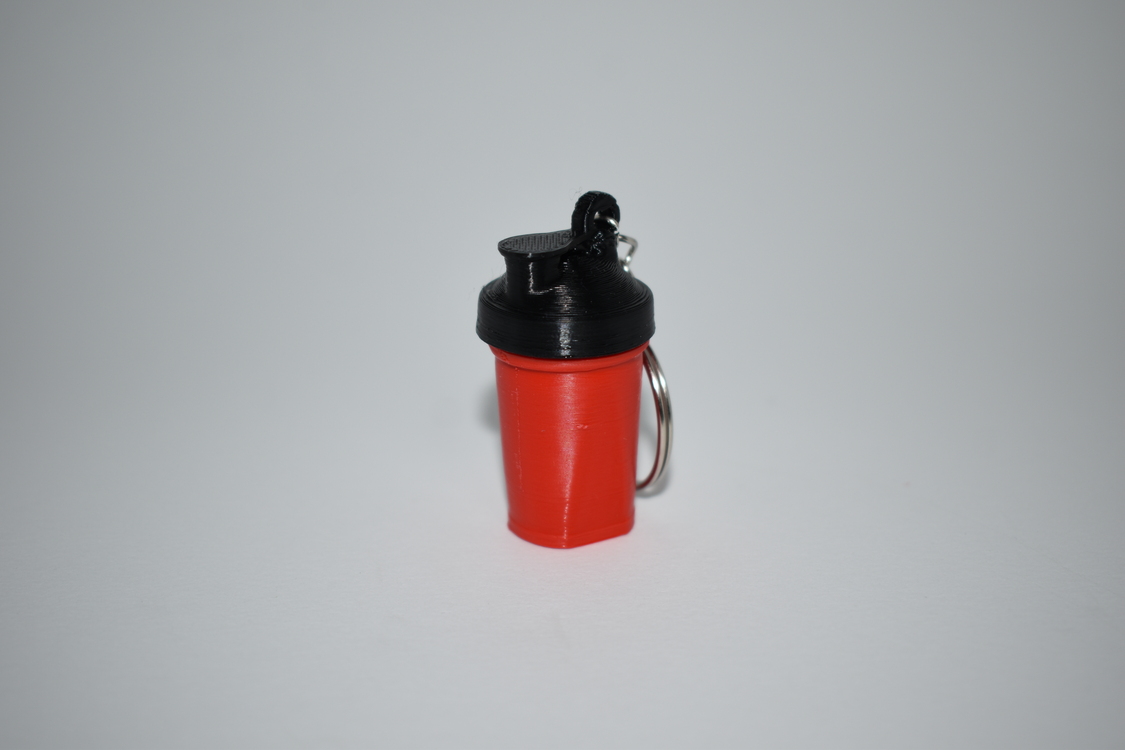 Kırmızı Protein Shaker Anahtarlık