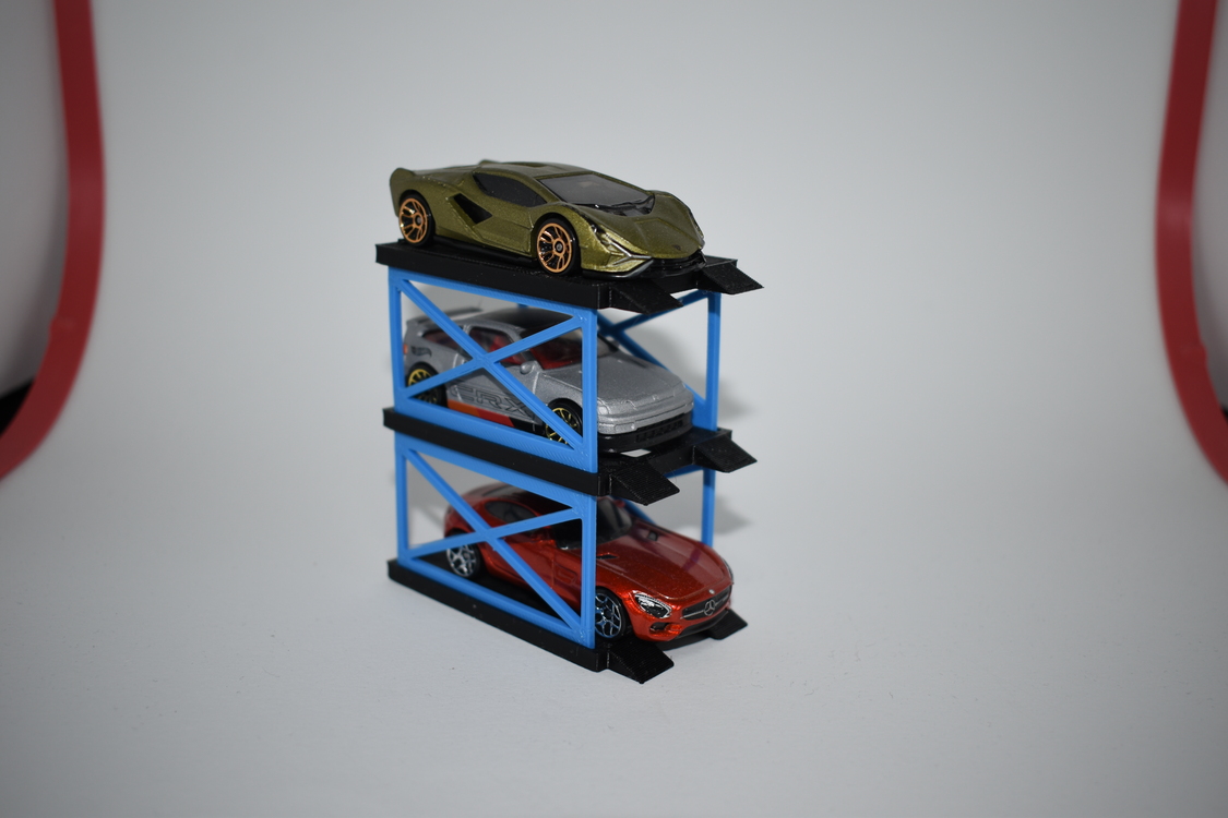 1/64 Ölçekli 3 Katlı Araç Sergileme Standı
