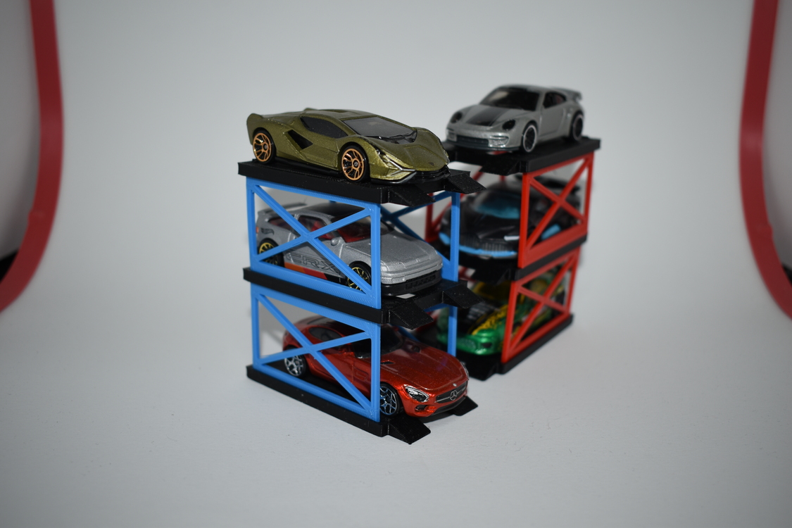 1/64 Ölçekli 3 Katlı Araç Sergileme Standı