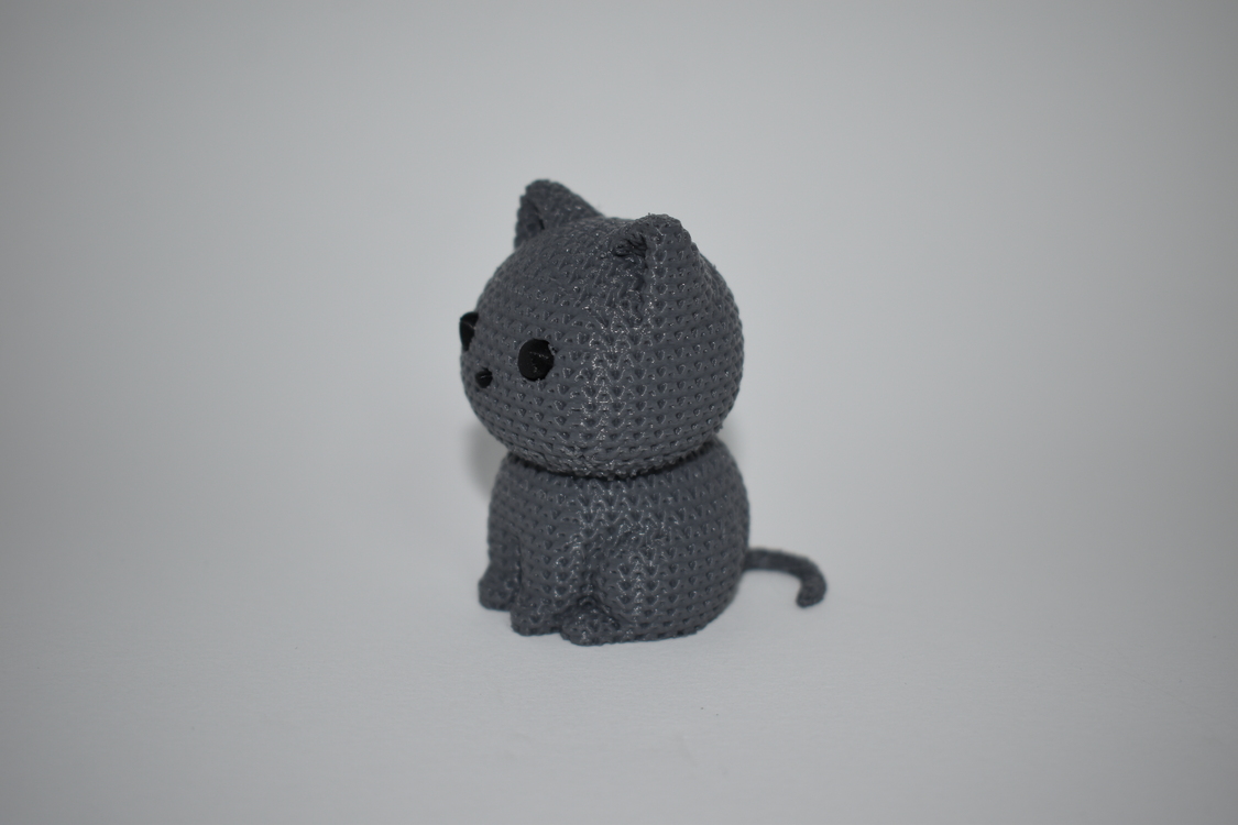  Örgü Desenli Kedi Figürü