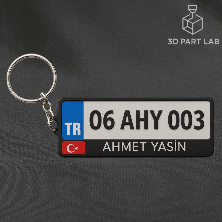 Kişiye Özel Plaka Anahtarlık